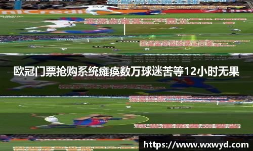 欧冠门票抢购系统瘫痪数万球迷苦等12小时无果